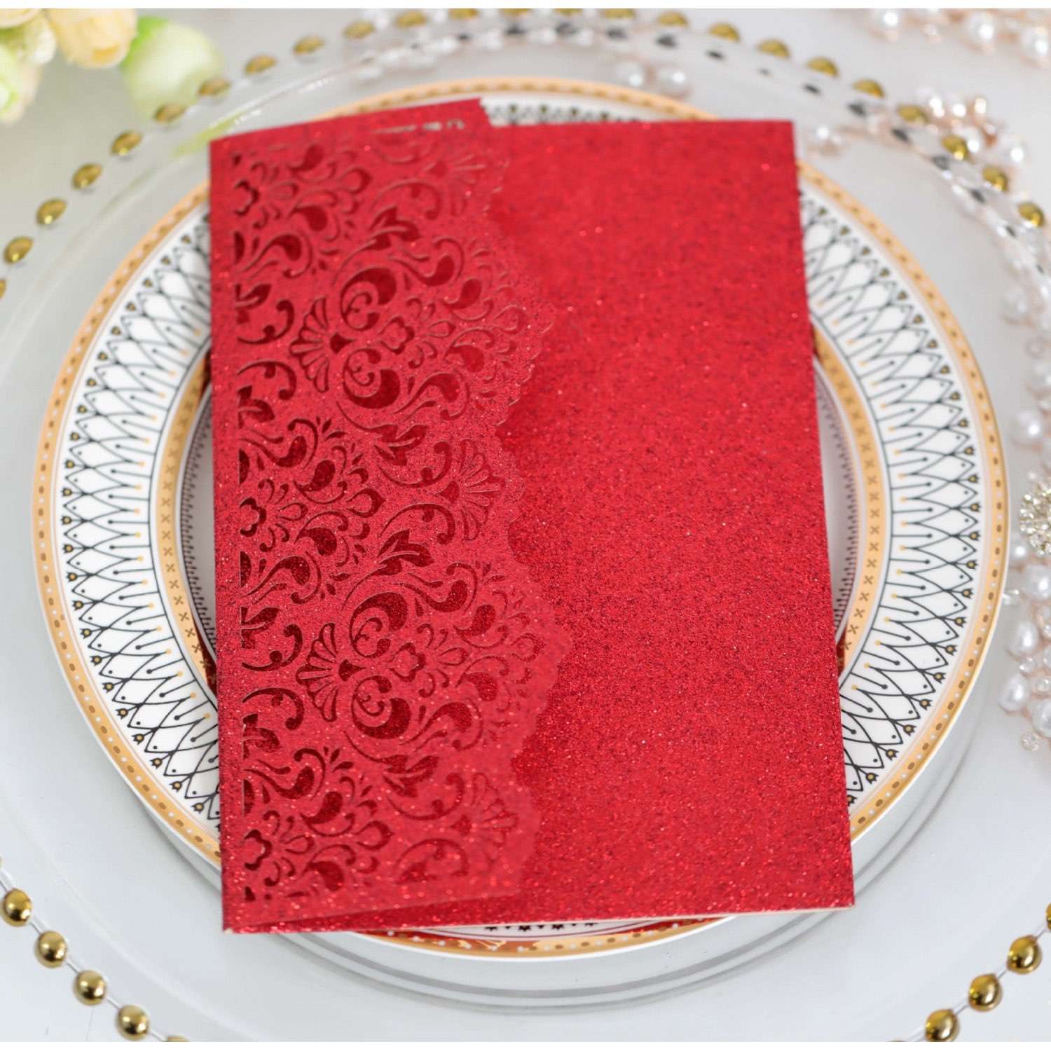 Valentine's Day Greeting Card With Envelope Marriage Invitation Card Party Invtation Laser Cut 